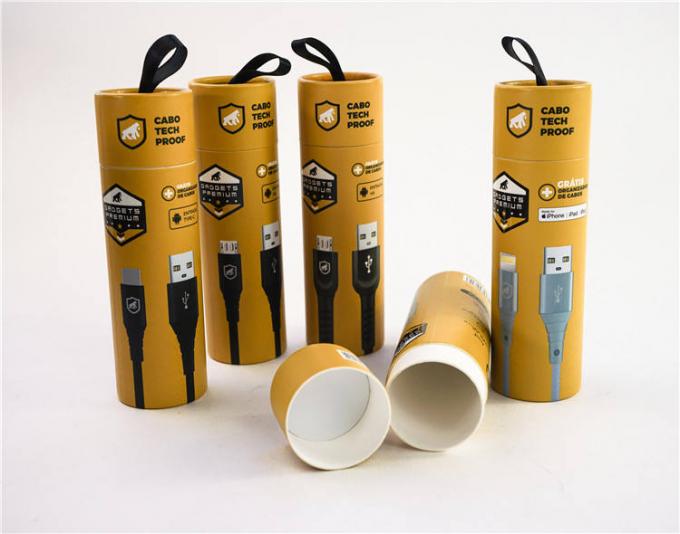 High quality Printed Creative Round Kraft Paper Tube Packaging For Food Packaging