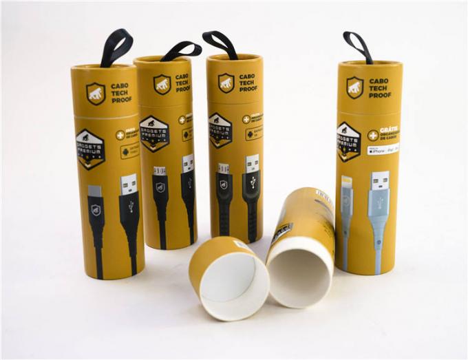 High quality Printed Creative Round Kraft Paper Tube Packaging For Food Packaging